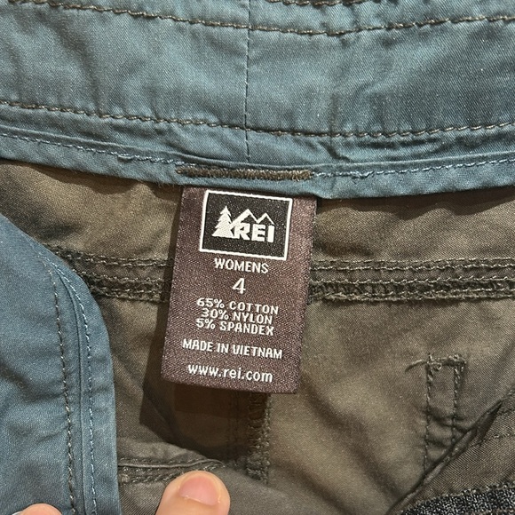 REI Women’s Willow Roll Up Pants Size 4 Green - Picture 9 of 9